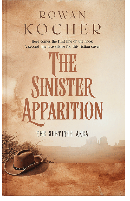 Front view of Premade Mystery & Thriller & Suspense Book Cover - Chamois