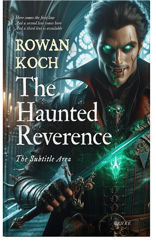 Front view of Aztec #16693 - Premade Fantasy Book Cover