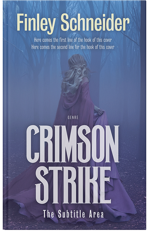 Front view of Premade Mystery & Thriller & Suspense Book Cover - Kashmir Blue