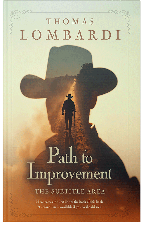 Front view of English Walnut #16762 - Premade Action & Adventure Book Cover