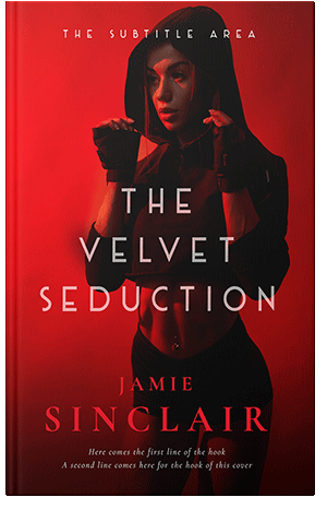 Pre Made Book Cover Sepia Black