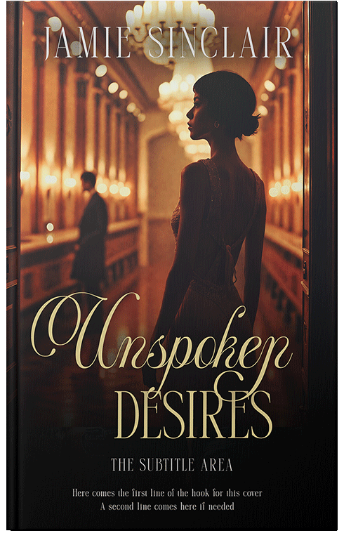 Front view of Antique Brass #16842 - Premade Romance Book Cover