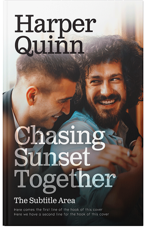 Front view of Premade LGBTQ Book Cover - Vanilla