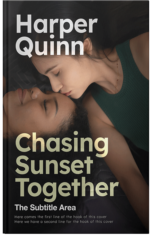 Front view of Premade Romance Book Cover - Indian Khaki