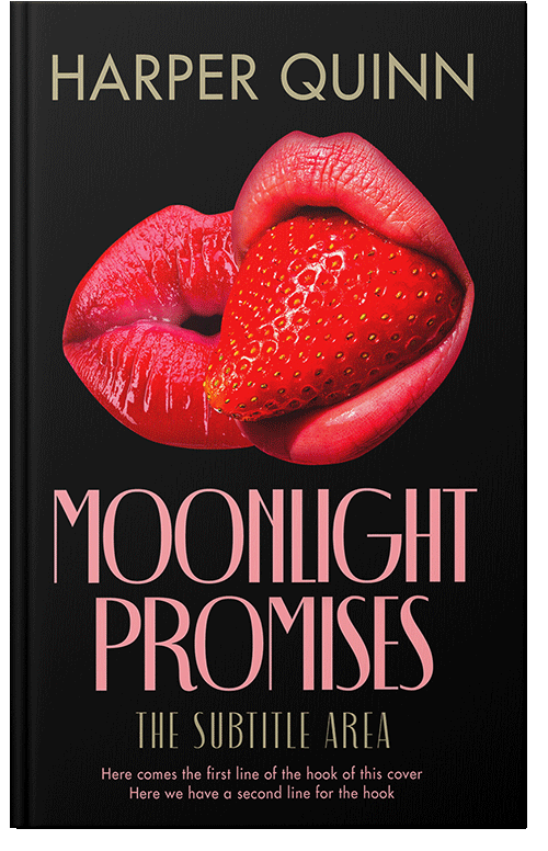 Front view of Premade Surreal Book Cover - Alizarin Crimson