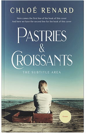 Pre Made Book Cover Blue Bayoux