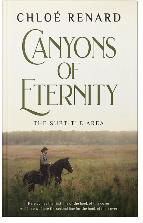 Front view of White Rock #16924 - Premade Western Book Cover | BookCoverZone