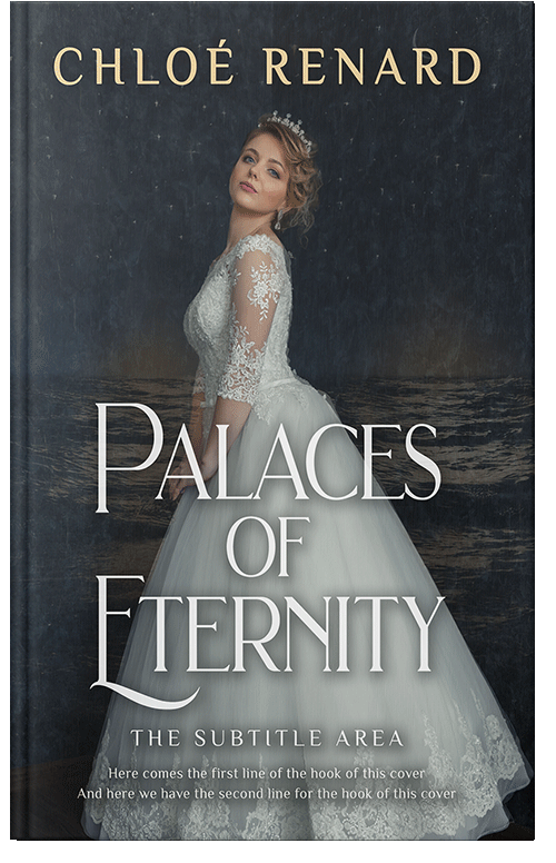 Front view of Gray Nickel #16929 - Premade Fantasy Book Cover