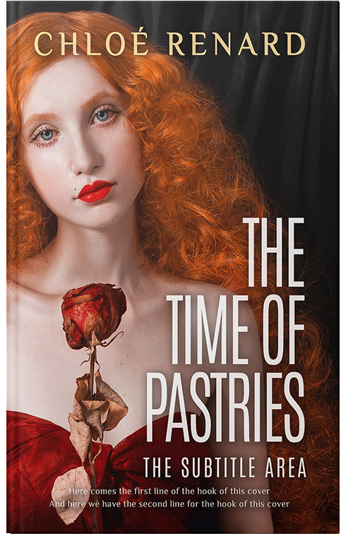 Front view of Premade Romance Book Cover - Burnt Umber