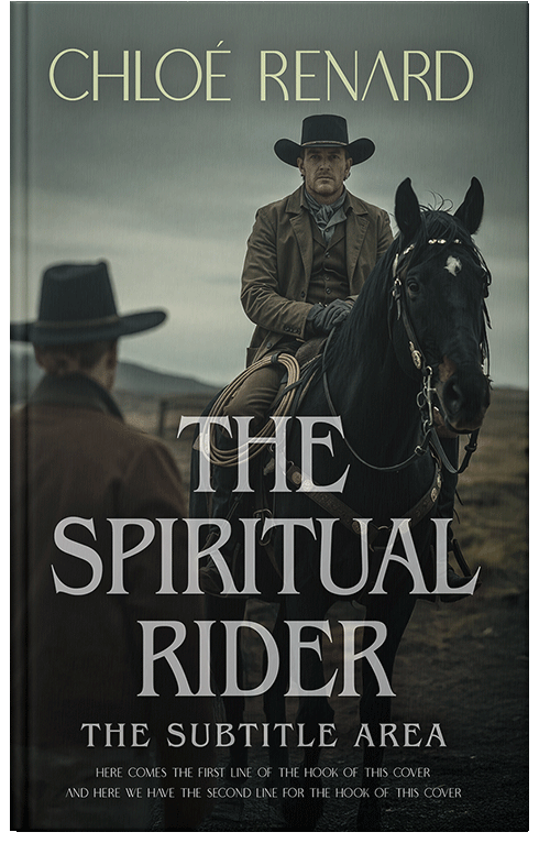 Front view of Premade Western Book Cover - Heavy Metal