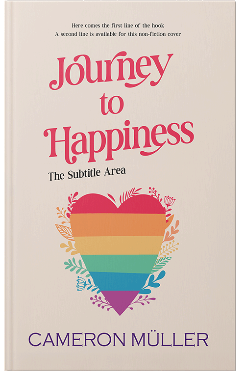 Front view of Pearl Bush #16991 - Premade Abstract Book Cover