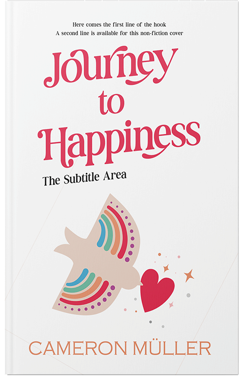 Front view of Pearl Bush #16995 - Premade Abstract Book Cover