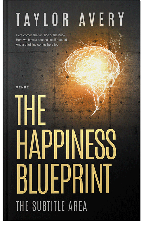 Front view of Harvest Gold #17006 - Premade Abstract Book Cover