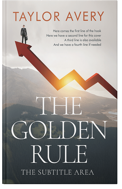 Front view of Premade Business Book Cover - Outer Space