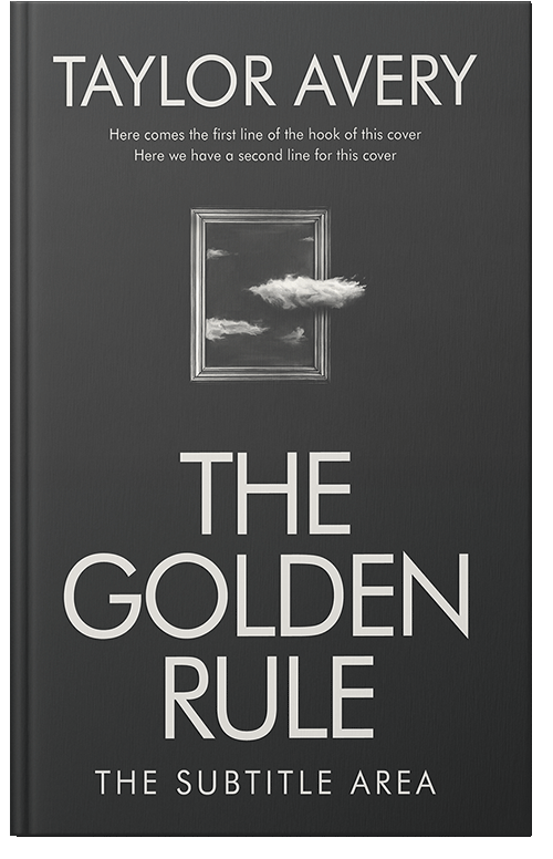 Front view of Lunar Green #17021 - Premade Abstract Book Cover