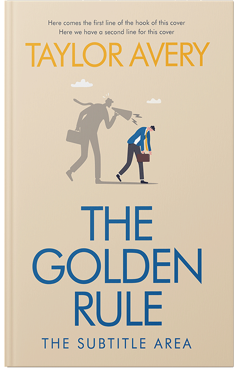 Front view of Double Spanish White #17023 - Premade Self-Improvement & Self-Help Book Cover