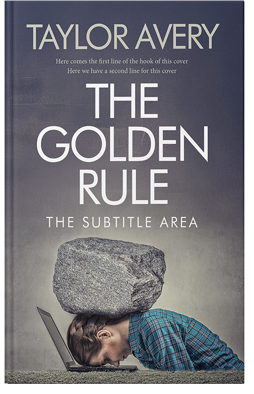 Front view of Mid Gray #17025 - Premade Literary Fiction Book Cover