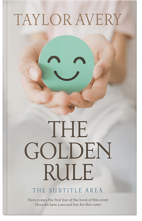 Front view of Premade Self-Improvement & Self-Help Book Cover - Quill Gray