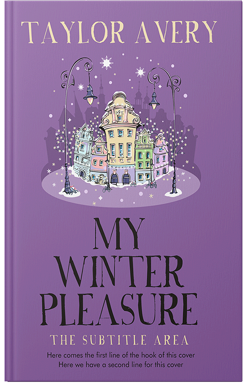 Front view of Trendy Pink #17040 - Premade Fantasy Book Cover