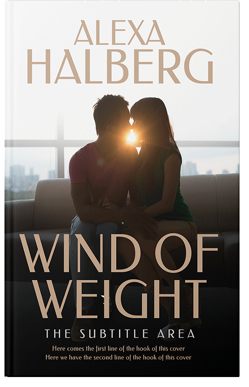 Front view of Soft Amber #17051 - Premade Romance Book Cover