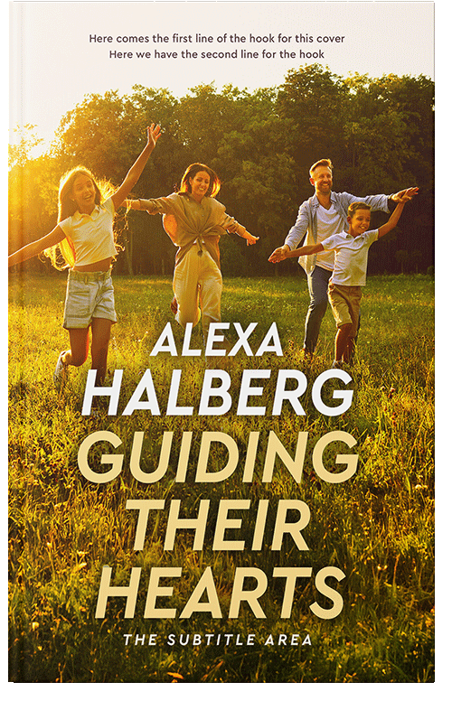 Front view of Premade Family & Parenting Book Cover - Antique Bronze