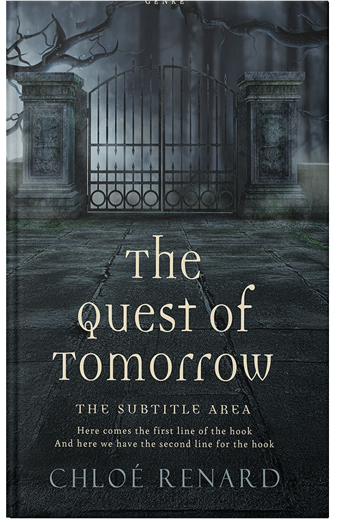 Front view of Outer Space #17110 - Premade Fantasy Book Cover