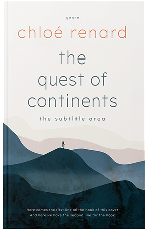 Pre Made Book Cover Blue Dianne