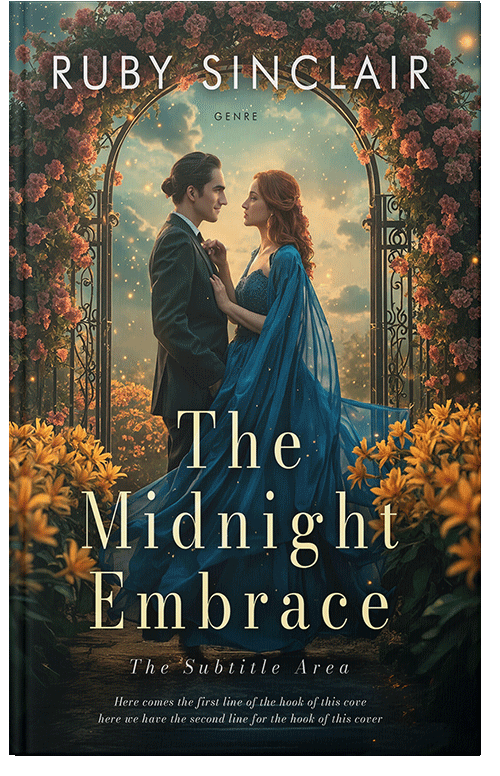 Front view of Premade Romance Book Cover - Tan