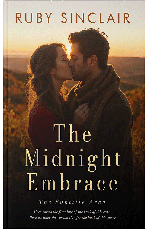 Front view of Premade Romance Book Cover - Graphite