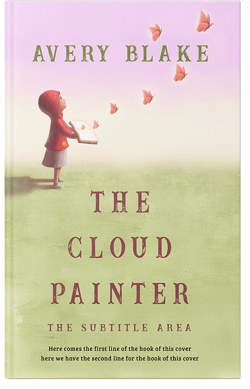 Front view of Stark White #17171 - Premade Children's Book Cover