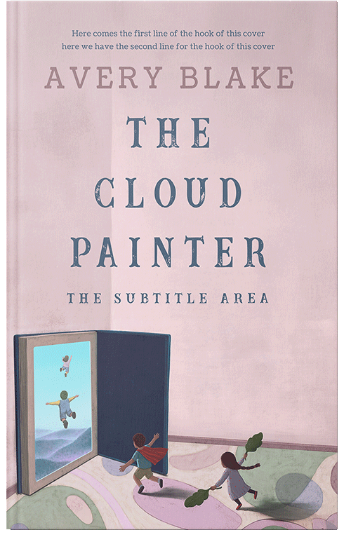 Front view of Wafer #17175 - Premade Surreal Book Cover