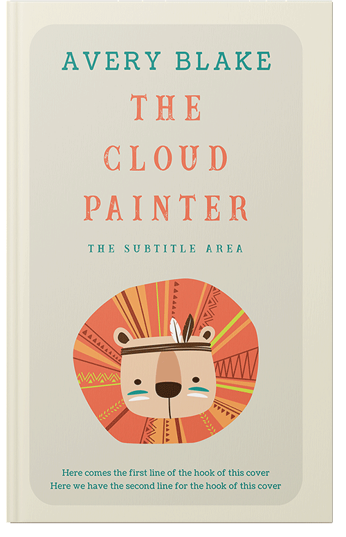 Front view of Premade Children's Book Cover - Satin Linen