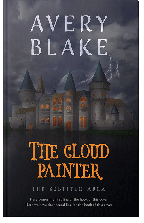 Front view of Shark #17182 - Premade Fantasy Book Cover