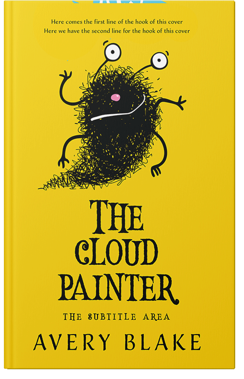 Front view of Ripe Lemon #17193 - Premade Abstract Book Cover | BookCoverZone