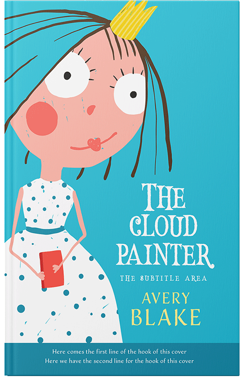 Front view of Scooter #17195 - Premade Children's Book Cover