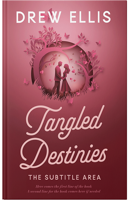 Front view of Solid Pink #17292 - Premade Romance Book Cover