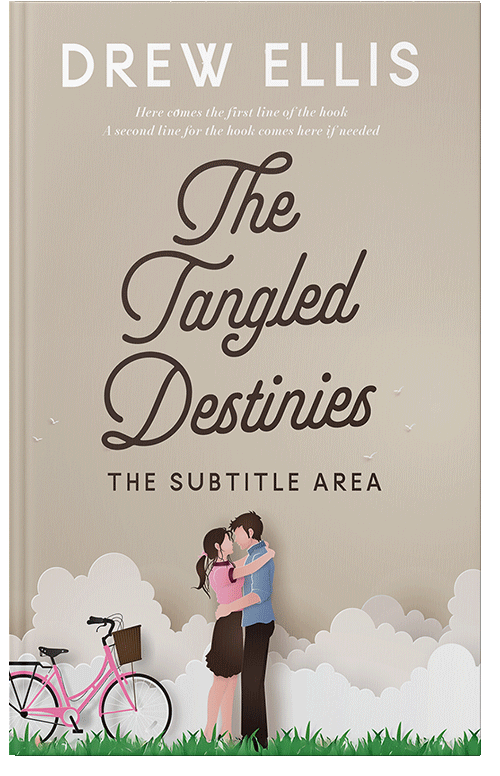 Front view of Premade Romance Book Cover - Sisal