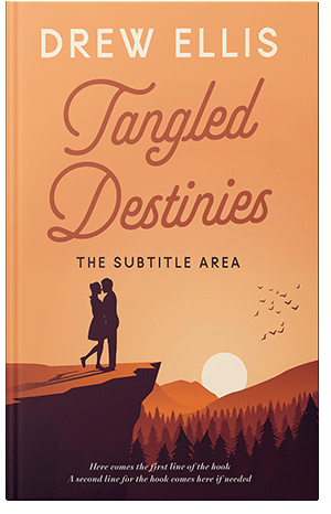 Pre Made Book Cover Sandy brown