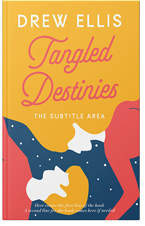 Pre Made Book Cover Lightning Yellow