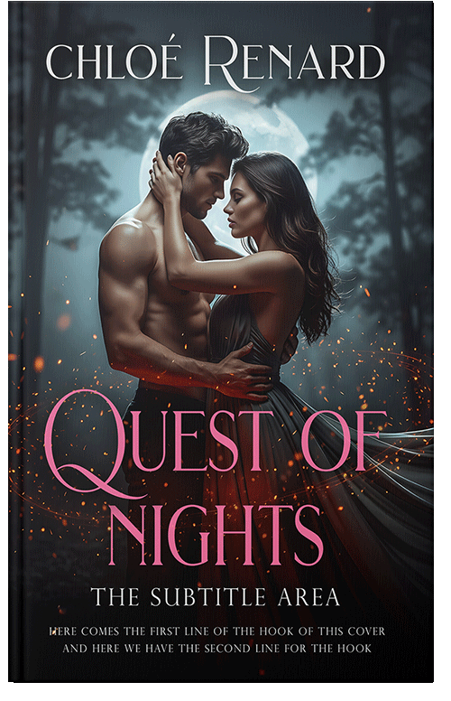 Front view of Premade Romance Book Cover - Thunder