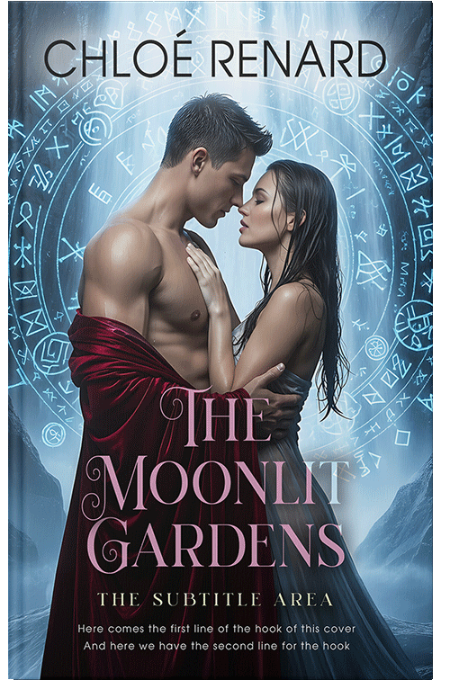 Front view of Shark #17316 - Premade Romance Book Cover