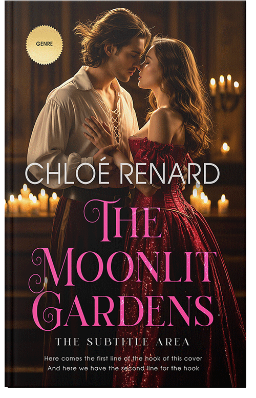 Front view of Graphite #17331 - Premade Romance Book Cover