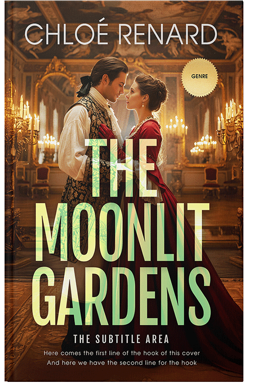 Front view of Calico #17336 - Premade Romance Book Cover