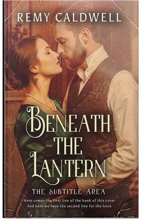 Front view of Premade Romance Book Cover - Old Copper