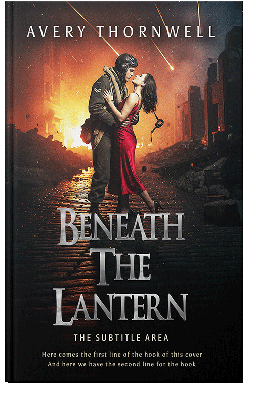 Front view of Antique Brass #17367 - Premade Romance Book Cover