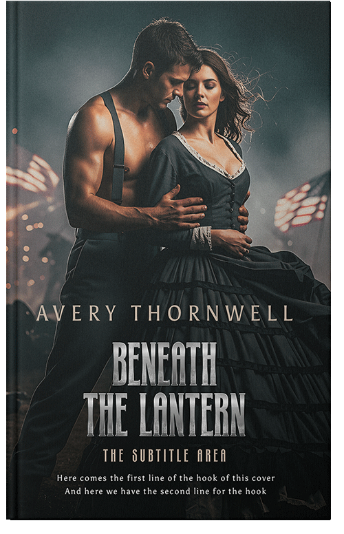 Front view of Premade Romance Book Cover - Outer Space