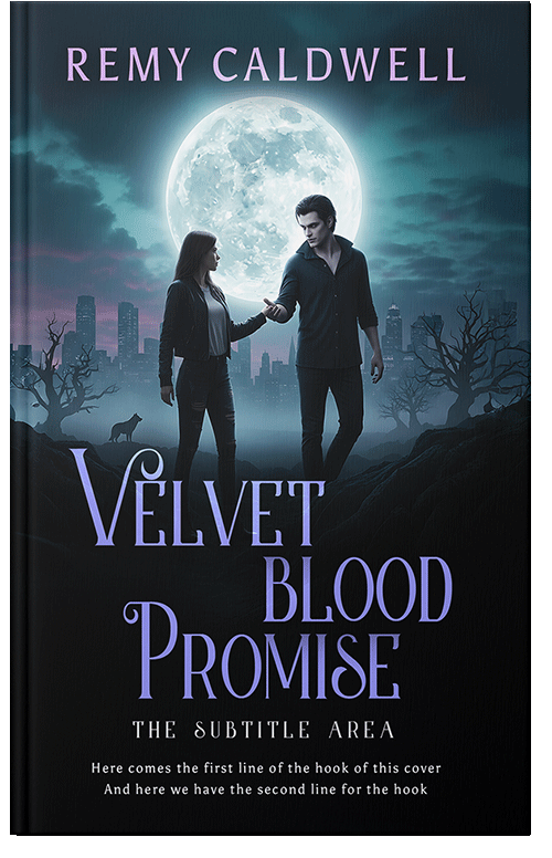 Front view of Periwinkle Gray #17386 - Premade Paranormal & Urban Book Cover