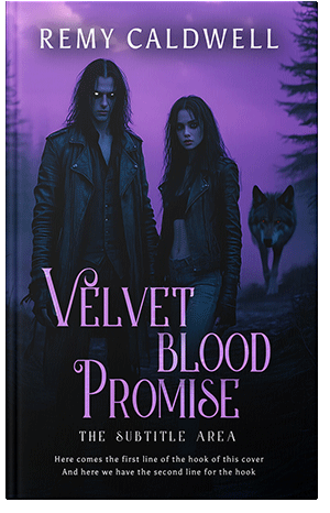 Pre Made Book Cover Amethyst