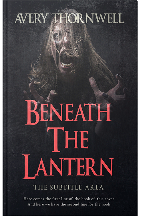 Front view of Shark #17412 - Premade Horror Book Cover