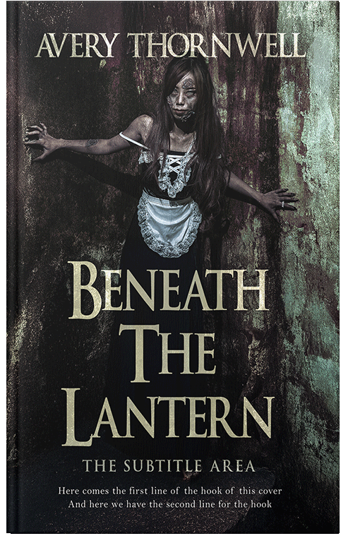 Front view of Cod Gray #17414 - Premade Horror Book Cover